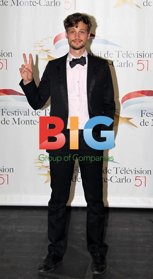 Sidse Babett Knudsen and Matthew Gray Gubler at Monte Carlo TV Festival