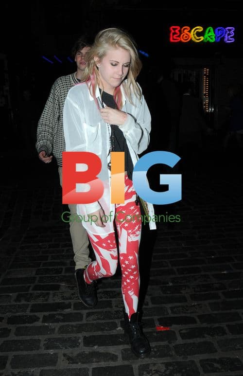 Millionaire heiress India Rose James dances in Soho