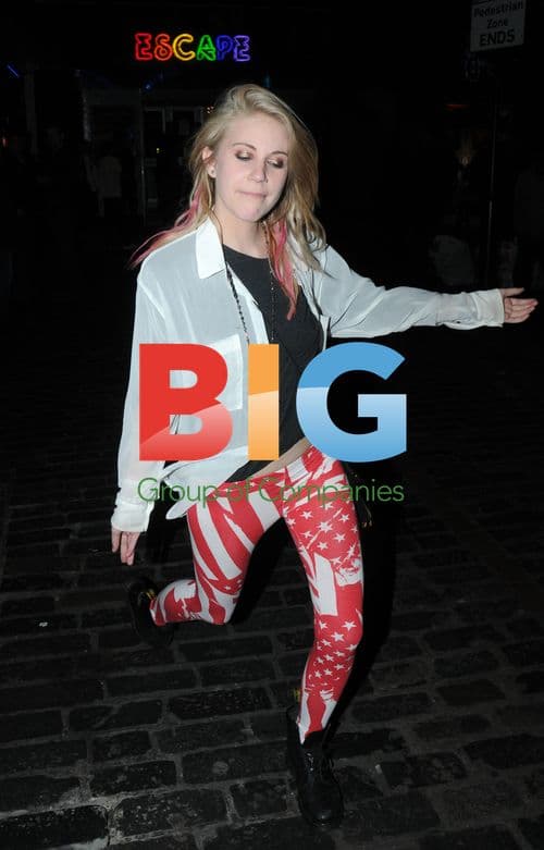 Millionaire heiress dances in Soho, London