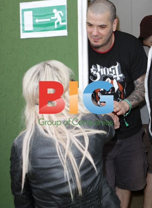 Katie Waissel and Phil Anselmo at Download Festival 2011