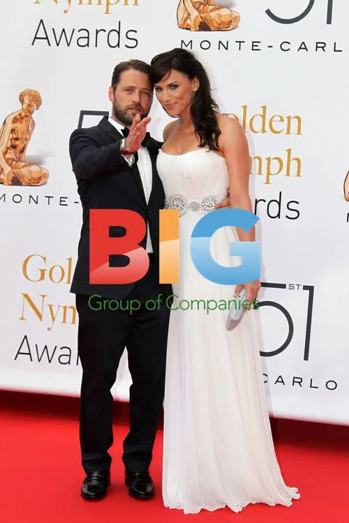 Jason Priestley and Naomi Lowde-Priestley at Monte Carlo Festival