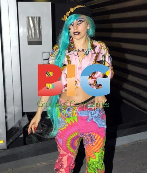 Lady Gaga leaves TV studio in Paris
