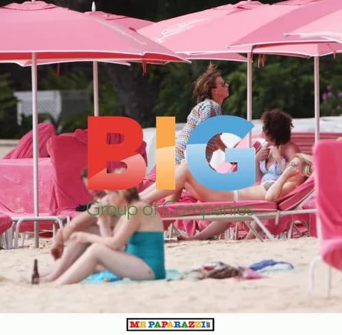 Coleen Rooney on Caribbean Beach