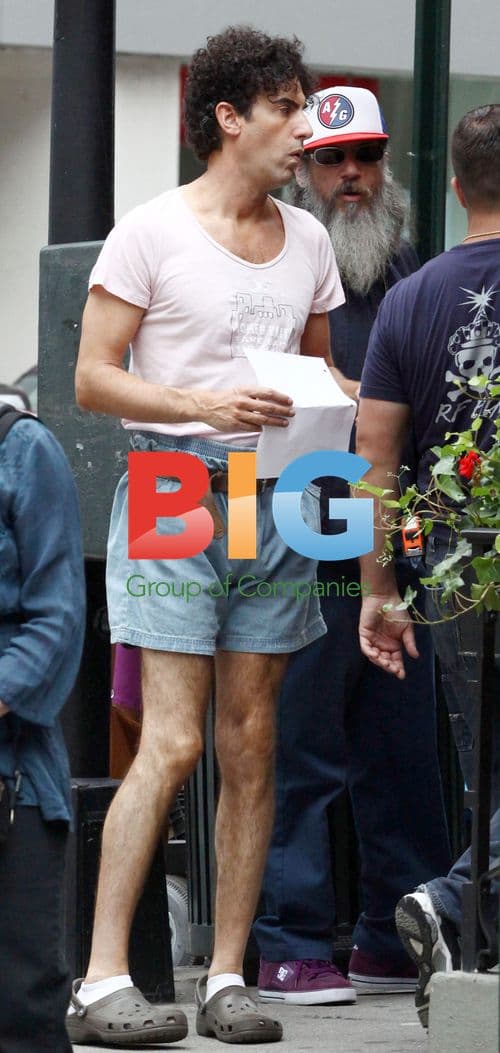 Sacha Baron Cohen on set for 'The Dictator'