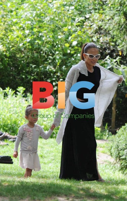 Jennifer Lopez with Twins in Paris