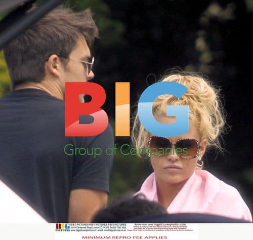 Katie Price and Leandro Penna arrive at Sussex photoshoot