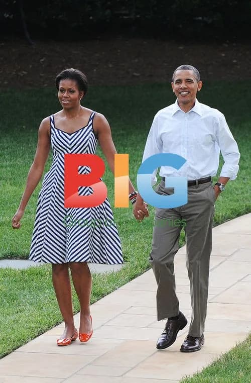 Obama and First Lady at White House Picnic