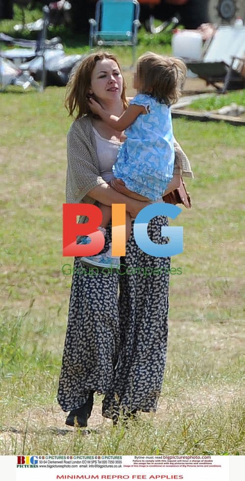 Charlotte Church and family in Wales