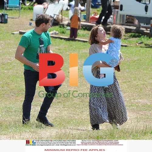 Charlotte Church, Ruby, and Jonathan Powell in Wales