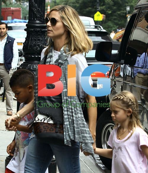 Heidi Klum with Kids in New York