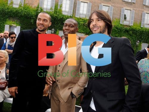 Jesse Williams, Dizzee Rascal and Joaquin Cortes at Roberto Cavalli Fashion Show