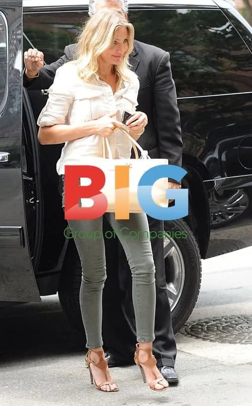Cameron Diaz Walking in Tribeca