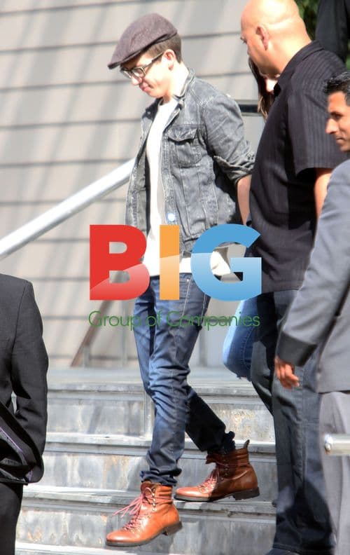 Glee Cast Leaving Hotel for UK Tour