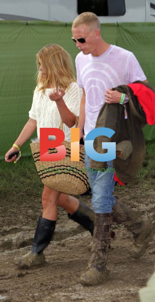 Billie Piper and Laurence Fox at Glastonbury 2011