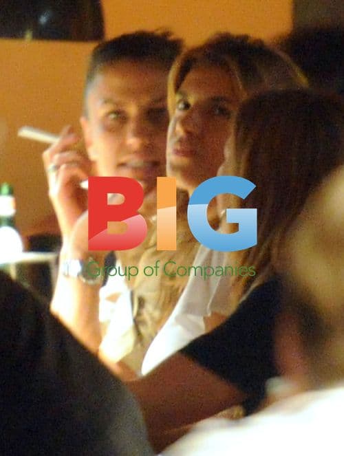 Elisabetta Canalis at Hosteria del Pesce in Rome