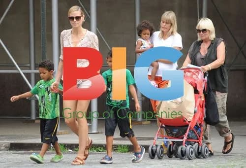 Heidi Klum with Kids at Puppetworks