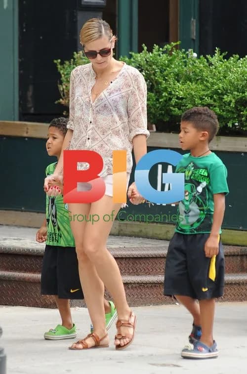 Heidi Klum with Kids at Park