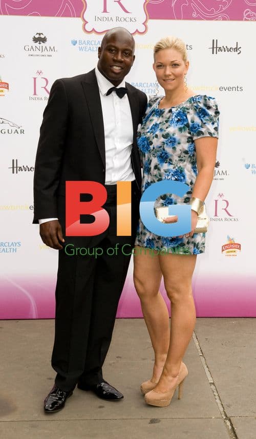 Martin Offiah and Virginia Shaw at India Rocks Event