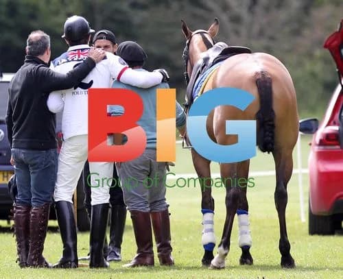 Katie Price and Leandro Penna Play Polo