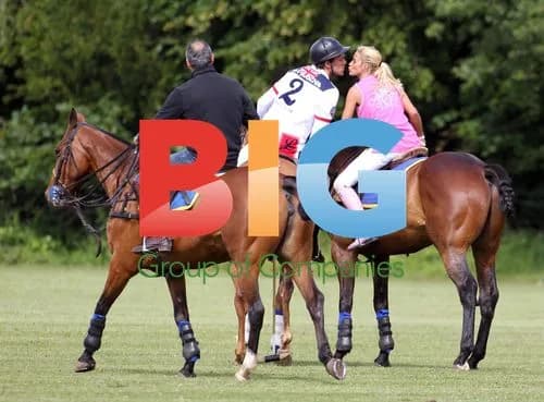 Katie Price and Leandro Penna Polo Day