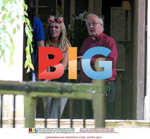 Peter Crouch Waits for Abbey Clancy at Wedding Rehearsal