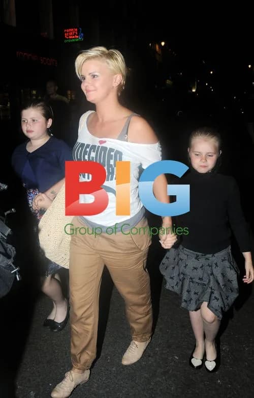 Kerry Katona out with daughters