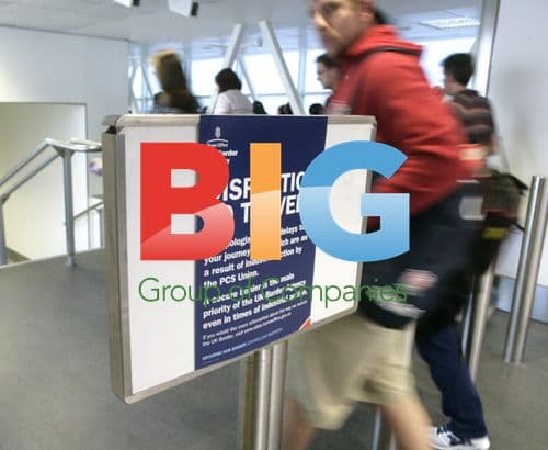 Heathrow Airport Strike Crowds