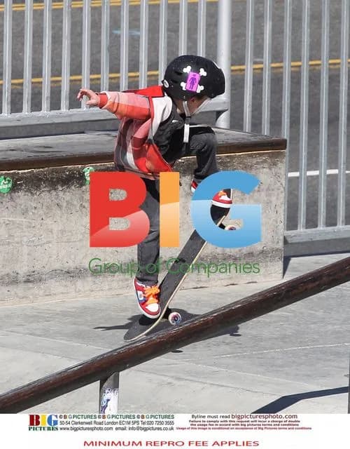 David Beckham's Sons Skate at Park