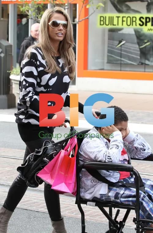 Katie Price and son Harvey shopping in LA