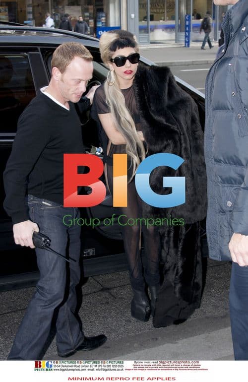 Lady Gaga at Mugler Store in Paris