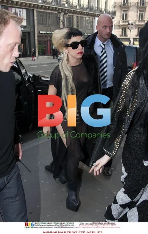 Lady Gaga at Mugler Store in Paris