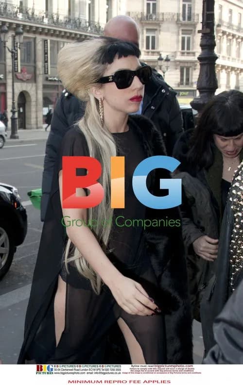 Lady Gaga Arrives at Mugler Fashion Show