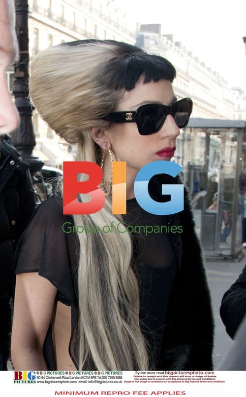 Lady Gaga at Mugler Store in Paris