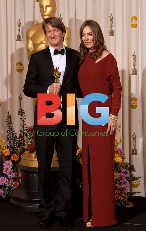 Tom Hooper and Kathryn Bigelow at Oscars