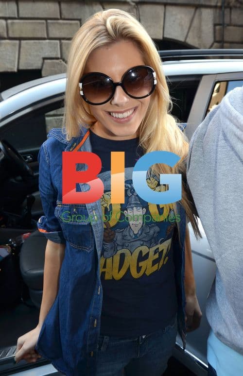 The Saturdays do sound check in Dublin