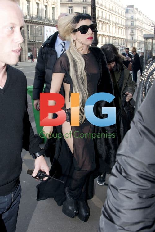 Lady Gaga Arrives at Mugler Store in Paris