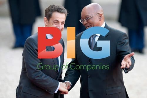 Sarkozy and Zuma at State Dinner