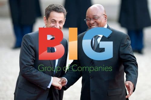 Sarkozy and Zuma at State Dinner
