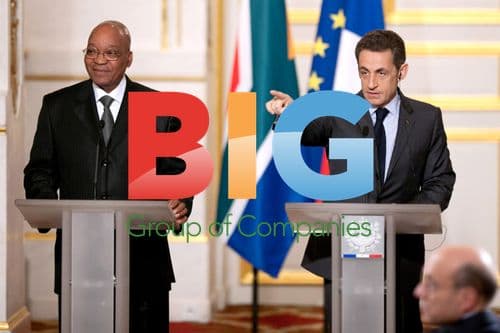 Sarkozy and Zuma at State Dinner
