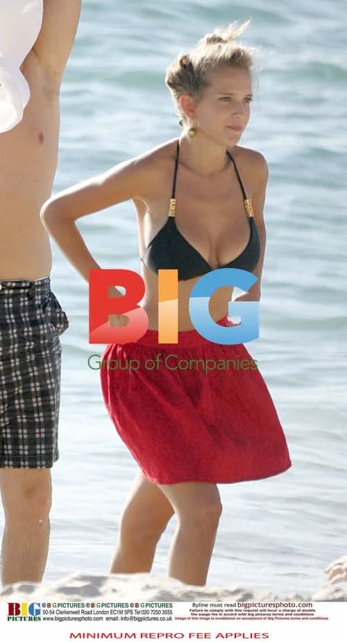 Michael Buble and Fiancee at Beach in Perth