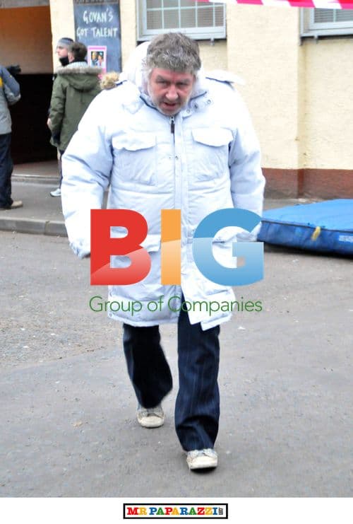 Gregor Fisher on 'Rab C Nesbitt' Set