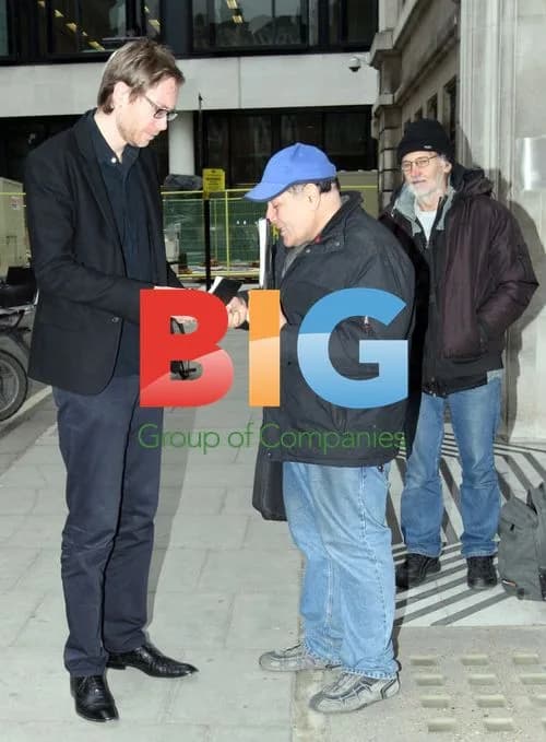 Stephen Merchant at Radio Two Studios
