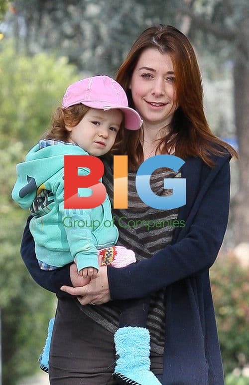 Alyson Hannigan and Daughter in Santa Monica
