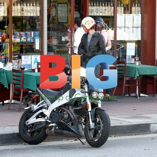 Halle Berry and Olivier Martinez on Motorcycle