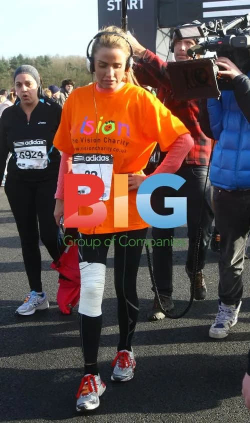 Katie Price Runs Adidas Half Marathon
