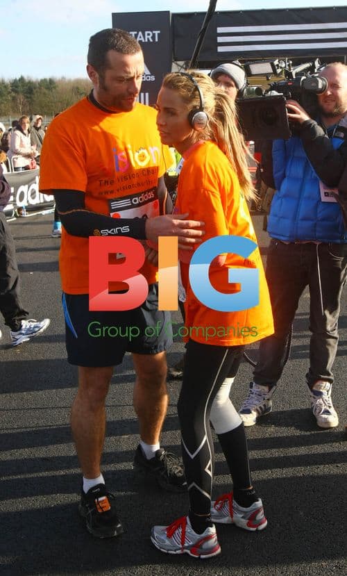 Katie Price Runs Silverstone Half Marathon