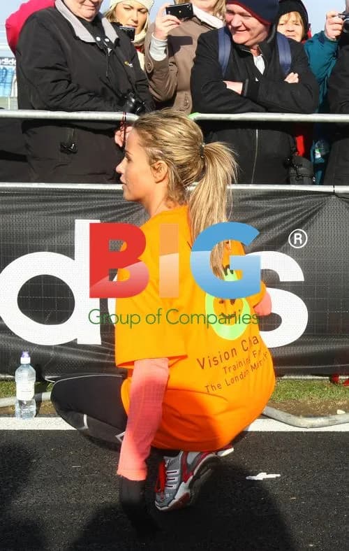 Katie Price with siblings at Adidas run