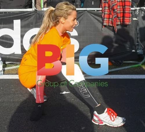 Katie Price runs Silverstone Half Marathon