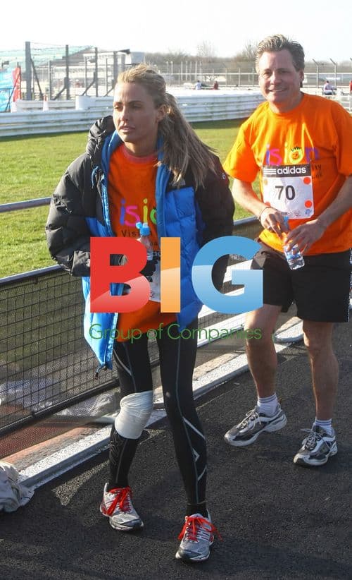 Katie Price and Family Run Silverstone Half Marathon