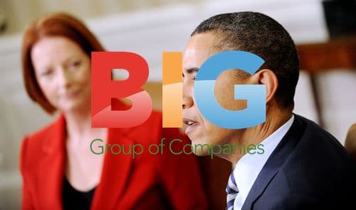 Obama Meets with Australian PM Gillard in Oval Office